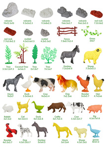 Borsa con cerniera per <span class=keywords><strong>bambini</strong></span> gioco da pavimento per interni giocattolo da <span class=keywords><strong>fattoria</strong></span> con figure di <span class=keywords><strong>animali</strong></span> set con tappetino - Product Image 5