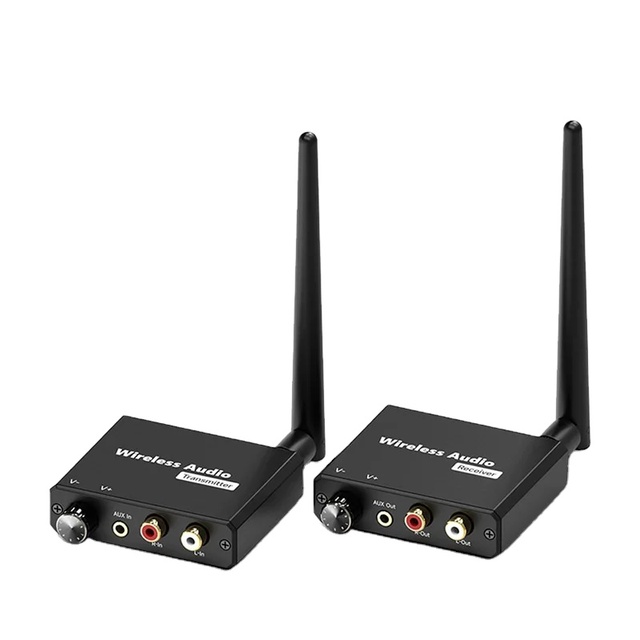 2.4G Digital Wireless WiFi Music Adapter 50M Audio Transmitter Receiver Extender 3.5mm R/L AUX TV Box Speaker Sound Bar Made
