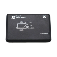 Lector de Tarjetas RFID de Escritorio con Interfaz USB, Alta Precisión, 125KHZ, NFC Sin Contacto, Plástico Resistente, Accesorio de Control de Acceso