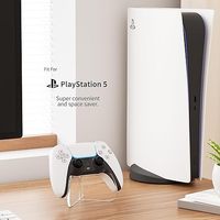 Transparan Playstation 5 (PS5) meja Display Organizer Gaming aksesoris pengontrol berdiri & pemegang untuk hampir semua Pengendali