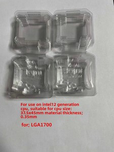 Nhà sản xuất Chứng Khoán mạnh mẽ <span class=keywords><strong>PVC</strong></span> có thể tái chế CPU Vỉ đóng gói bền gấp hộp nhựa bảo vệ Intel AMD thông minh đồng hồ/máy ảnh - Product Image 5