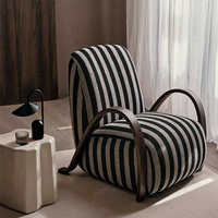 Cadre de fauteuil en bois courbé d'eucalyptus de qualité supérieure - Design moderne, structure robuste, meuble durable pour chambre, maison, cuisine, salle à manger