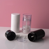 Récipient déodorant rechargeable 40ml Contenant déodorant vide en gel plastique 75ml