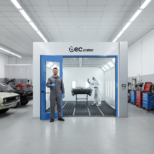 Four à cuire électrique compact OBEC, <span class=keywords><strong>cabine</strong></span> de <span class=keywords><strong>peinture</strong></span> automatique peu encombrante avec porte <span class=keywords><strong>pliable</strong></span> pour petit garage urbain ou atelier - Product Image 3