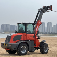 Nouvelle Chargeuse sur Pneus Télescopique Mini Everun ER2500F CE 2,5 Tonnes avec Godet Frontal pour Neige, à Vendre en Chine