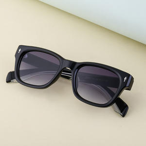 Lunettes de soleil polarisées carrées ZS-98130P pour hommes, monture noire en PC, verres TAC, protection UV400, pour la conduite en extérieur - Product Image 4