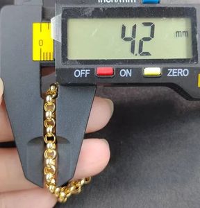 Xinfly Tarnish Free Waterproof Wholesale Type 14K Plated <b>Copper</b> Rolo <b>Chain</b> Necklace Bracelet - Product Image 5