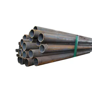 Tubo soldado de aço carbono ERW 10mm 13mm tubo redondo de aço carbono reto soldado bom preço