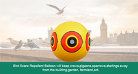 Vente en gros de ballons répulsifs pour oiseaux gonflables réutilisables résistants aux UV, ballon en PVC pour dissuader les oiseaux, protection des jardins et des fermes