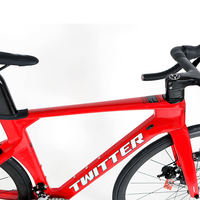 Vélo de route en fibre de carbone 700C R10, léger, aérodynamique, vélo de course urbain, 22 vitesses, frein à disque hydraulique Shi Mano R2000