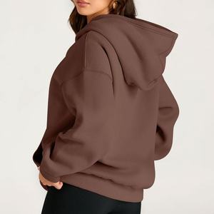 Vente en gros de sweats à capuche streetwear personnalisés avec logo brodé, imprimé, manches longues pour femmes, sweats à capuche et sweat-shirts - Product Image 2