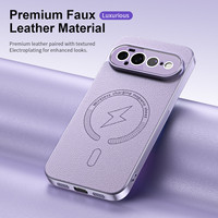 Étuis de téléphone portable en cuir PU magnétique personnalisés pour Google Pixel 11 Pro XL 10 9 8 Pro avec film protecteur d'objectif HD et coque arrière