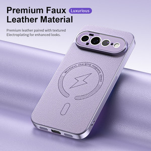 Fundas Magnéticas Personalizadas de Cuero PU para Teléfono Móvil Google Pixel 11 Pro XL 10 9 8 Pro con Película Protectora de Lente HD y Cubierta Trasera - Product Image 6