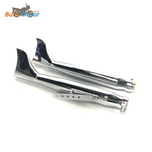 Echappement chromé pour <span class=keywords><strong>Harley</strong></span> <span class=keywords><strong>Davidson</strong></span> Indian Retro <span class=keywords><strong>Silencieux</strong></span> Universel - Product Image 6