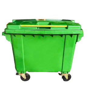 1100L Outdoor Classified Trash Can, Large Capacity Commercial Use <b>with</b> <b>Lid</b>, Outdoor Property Sanitation <b>Bin</b>, Large Trash <b>Bin</b> - Product Image 1