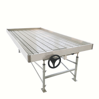 Tables de culture de pépinière hydroponique 4X8 Plateaux de culture Flood Ebb And Flow Rolling Bench Frames