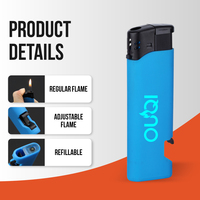 Briquet électronique jetable portable moderne de haute qualité avec logo personnalisé et ouvre-bouteille