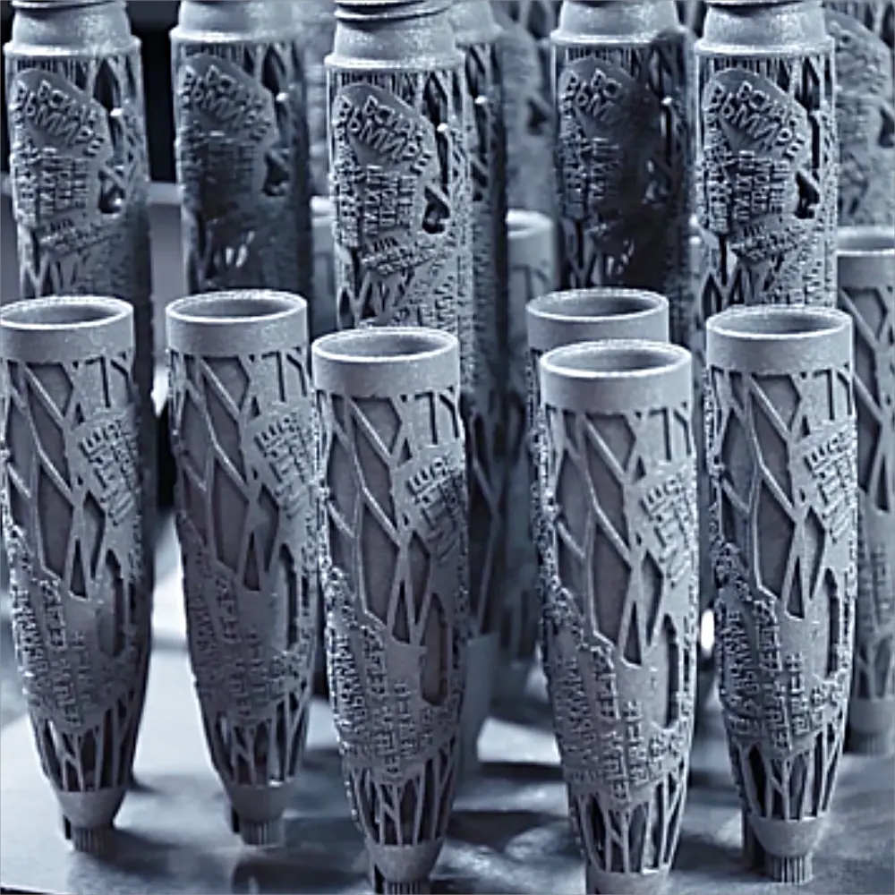 التصنيع المضافة الإنتاج الضخم خدمة مخصصة للهدايا فكرة التيتانيوم slm 3 d الطباعة أقلام معدنية