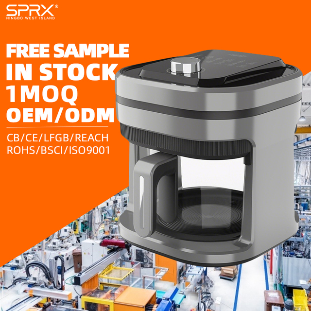 5L Small Kitchen Appliances Deep Without Oil Digital Multifuncional Plastic Stainless Steel Rotating Air Fryers