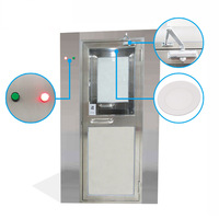 Nouvelle Douche d'air de décontamination monoplace robuste en acier inoxydable avec filtre HEPA, buse réglable et électronique triphasée