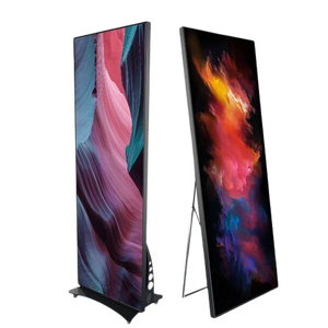 P2.5 <strong>Full</strong> <strong>Color</strong> HD Outdoor <strong>LED</strong> Poster Display Screen <strong>Movable</strong> Stand for Self-Service Business Elevator Supermarkets Public Spaces - Product Image 1