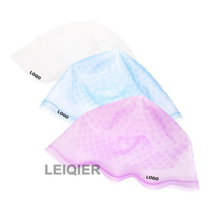 Bonnet en silicone personnalisé avec logo et crochet pour la coloration des cheveux, outils de coiffage réutilisables, outils de coiffure pour salons de coiffure - Product Image 5