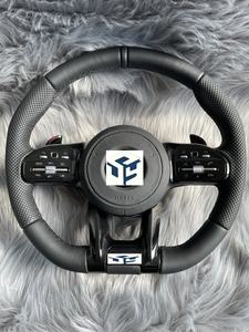 Volant en cuir <span class=keywords><strong>Mercedes</strong></span> <span class=keywords><strong>AMG</strong></span> cousu à la main pour <span class=keywords><strong>Mercedes</strong></span> <span class=keywords><strong>AMG</strong></span> GT <span class=keywords><strong>CL</strong></span> CLS CLA A E S C36 G63 C43 ML SL W204 W213 W211 W205 - Product Image 3