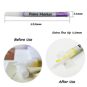Ensemble de 12 marqueurs à peinture acrylique de qualité supérieure, pointe extra fine de 0,7 mm, pour la peinture sur roche - Product Image 2