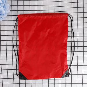 <b>Plain</b> Custom Made Printed Promotional Polyester Sports Drawstring <b>Bag</b> - Product Image 5