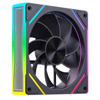 Ventola per Case PC Gaming SNOWMAN EK120-ARGB-BK 120mm Nera ARGB con Cuscinetto a Fluido, 20dBA Bassa Rumorosità, PWM 5V, Sincronizzazione Indirizzabile, Daisy Chain