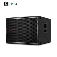 Subwoofer audio professionnel à haut SPL 138 dB, module amplificateur classe D 3400 W, filtre FIR DSP allemand intégré, haut-parleur actif 19 pouces