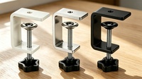 Support de table universel réglable sans perçage, fixation par pince en C pour bord de table, support de bureau à pince en C