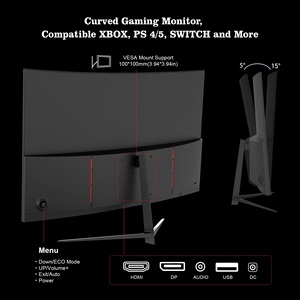 Moniteur incurvé de <span class=keywords><strong>27</strong></span> pouces, 165 Hz, FHD 1080p, écran VA, 1 ms GTG, moniteur de jeu pour <span class=keywords><strong>ordinateur</strong></span> de bureau à domicile, technologie FreeSync, 100 % sRGB, HD - Product Image 5