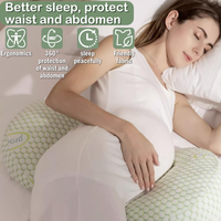 Oreiller de grossesse multifonctionnel ergonomique polyvalent pour un soutien complet du corps