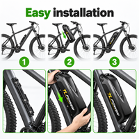 Batterie de vélo électrique 48V 20Ah en gros, pack de batteries lithium-ion 52V 30Ah pour remplacement de vélo électrique, fournisseur d'usine OEM