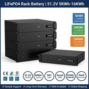 <b>Battery</b> Boxes Racks 51.2V 5KWh 10KWh 16KWh 20KWh Home Energy Storage Rack Mount Solar System OEM Wholesale CE - Product Image 3