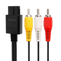 Câble AV N64, câble audio-vidéo N64 vers 3RCA, câble AV RCA de 1,8 m pour la connexion TV de la console de jeu Nintendo N64