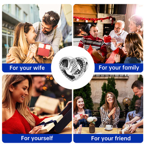 Pulsera original de latón blanco con cuentas – Joyería DIY con diseño de paloma de la paz, accesorio personalizado para mujer - Product Image 4