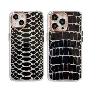 Best Selling Sexy Snake Crocodile Pattern Phone Case For iPhone 13 12 Pro XS Clear Soft Shockproof Cover For Apple Accessories