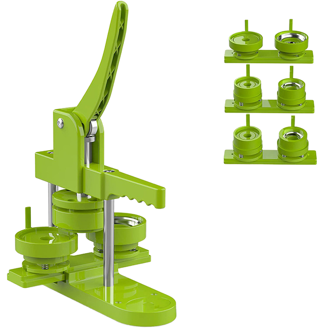 Image Art Manual Badge and Button Making Machine 25/32/37/44/58mm ABS Mold New Condition Plastic Material 1 Year Warranty