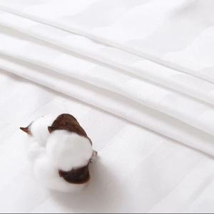 Hiện Đại Sọc Trắng Hữu Cơ Thân Thiện Với Môi 240tc Tất Cả Các Mùa Khách Sạn Linen 4-Mảnh Bông Bộ Đồ Giường Đặt Mềm Mại Thoáng Khí Giường - Product Image 3