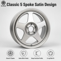 Jantes forgées DW à 5 branches en alliage argent satiné 17 18 19 20 pouces – Vente en gros directe usine OEM pour BMW Sport Sedan
