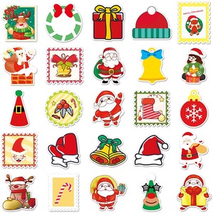 50 Pegatinas Navideñas para Teléfono, Ventana, Equipaje, Decoración, Etiquetas, Regalos de Árboles de Navidad, Venta Caliente de Fábrica - Product Image 3