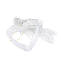 Amour coeur LED rideau guirlande lumineuse LED forme fenêtre suspendue scintillante lumière pour mariage décoration de la maison glaçon lumière