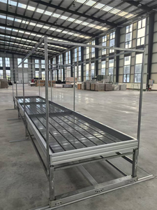 Étagère <span class=keywords><strong>de</strong></span> culture mobile multicouche, lit <span class=keywords><strong>de</strong></span> semis vertical, <span class=keywords><strong>banc</strong></span> roulant hydroponique pour serre - Product Image 4