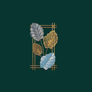 Colgante de pared personalizado de lujo que incorpora hojas de plantas de hierro finamente detalladas que elevan el aspecto de la pared y el área de entrada de su TV - Product Image 2