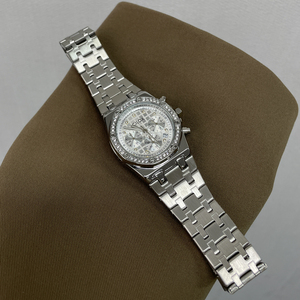 Montre pour femme CILOA personnalisable, argentée, sportive, simple, tendance, élégante, décontractée, de haute qualité, étanche, à quartz, en alliage, avec un motif papillon - Product Image 5