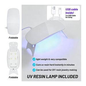 UV <b>Resin</b> Keychain DIY Handmade Hard Crystal <b>Clear</b> Epoxy Fast Curing Silicone Molds MODEL Glitter Foil Tools - Product Image 4