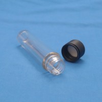 Tube d'emballage pré-rempli en PET 109mm 116mm 120mm, tubes transparents, noirs, blancs avec bouchon à vis inviolable pour médicaments et cigares