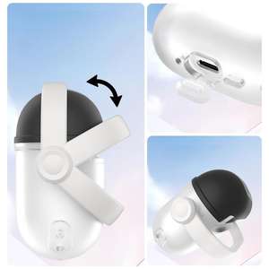 Étui de protection en silicone souple pour écouteurs Apple AirPods 4, avec support et anneau, protection intégrale anti-chute. - Product Image 5